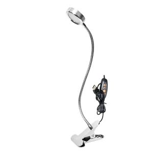 Flexible Gooseneck LED Clamp Reading Desk Night Lamp - Black